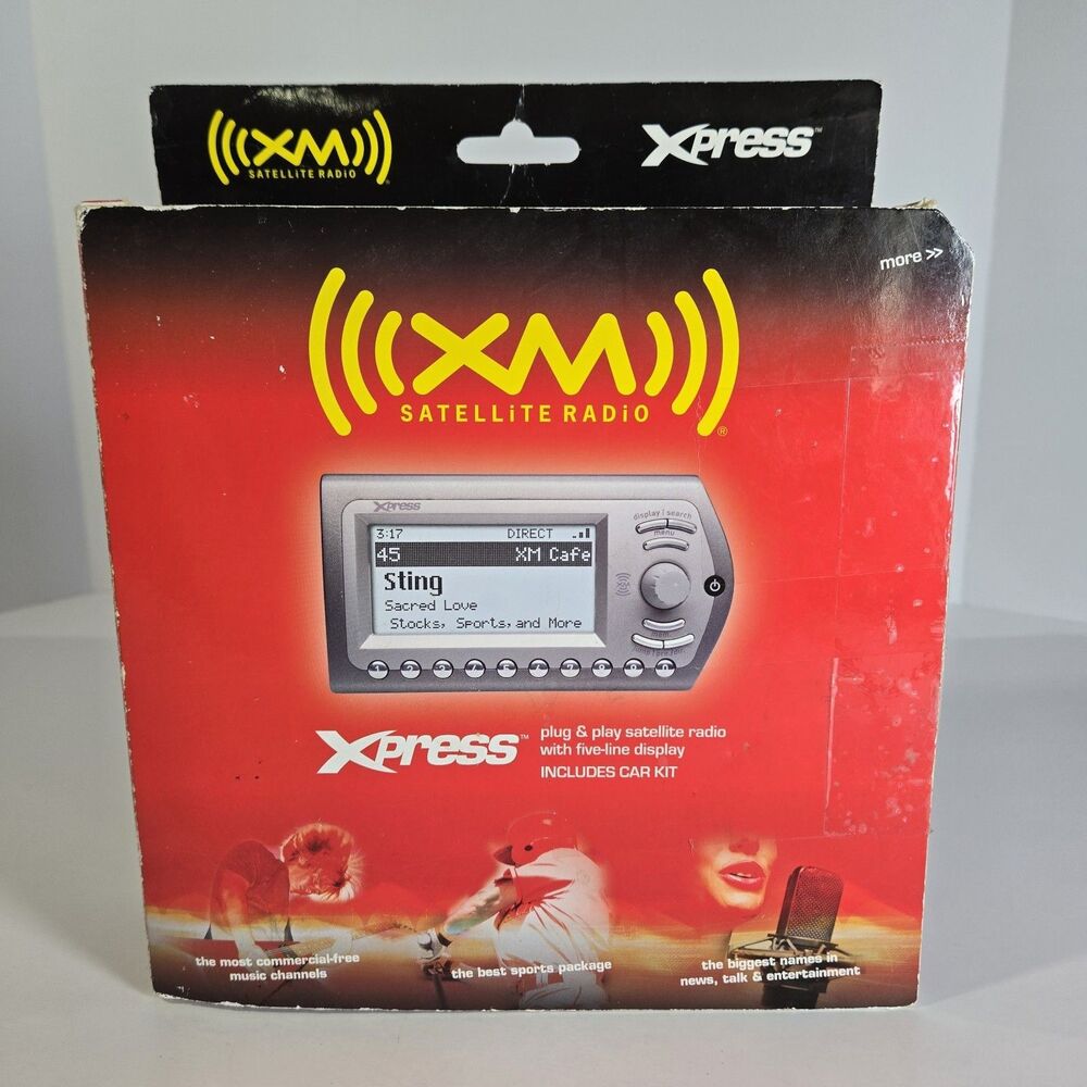 XM Xpress Satellite Radio Receiver Car Kit Audiovox Tested Working w/ Box
